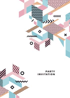 彩色拼接设计图案