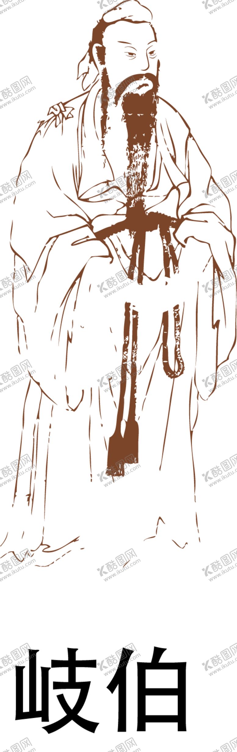 编号：57532809100230233982【酷图网】源文件下载-国学人物插画