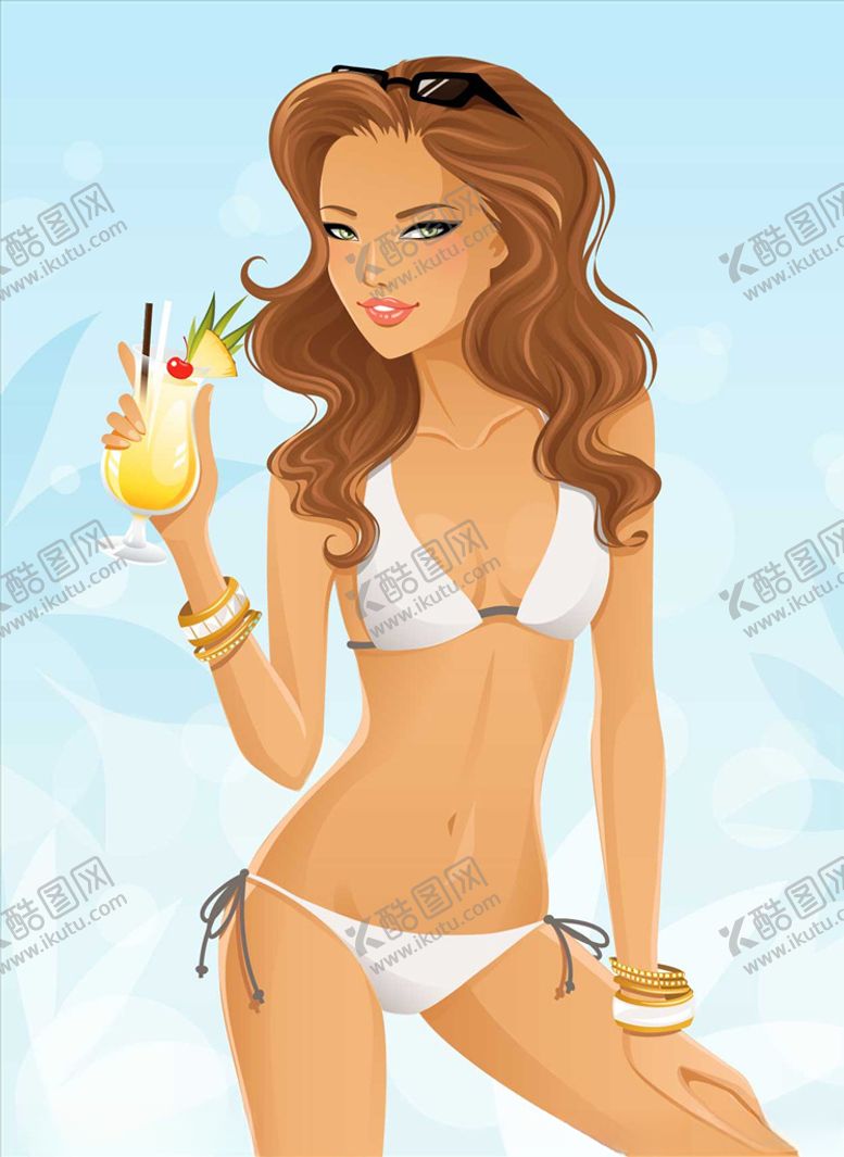 编号：83440109272314106616【酷图网】源文件下载-喝饮料美女