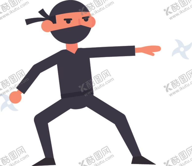 编号：83543905101856204894【酷图网】源文件下载-卡通忍者