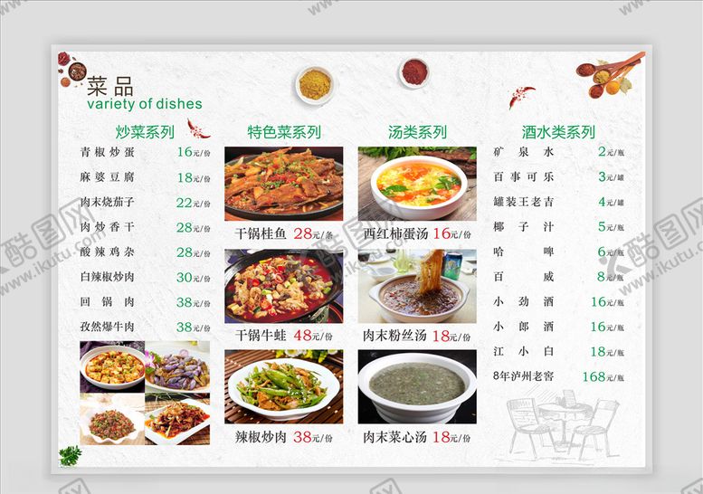 编号：94304707080827152065【酷图网】源文件下载-点餐菜单饭店家价灯箱设计