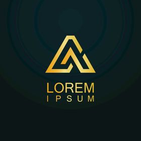logo设计广告黄色花纹时尚标志