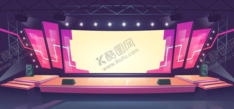 编号：57580110121928276991【酷图网】源文件下载-舞台插画