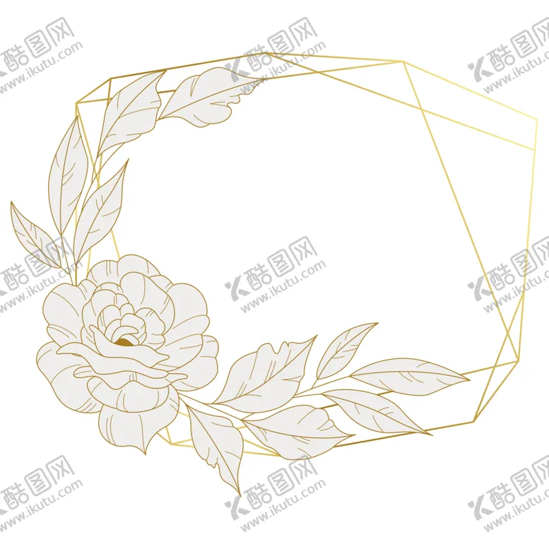 编号：16450801250303038977【酷图网】源文件下载-植物花朵边框免抠图