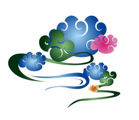 彩色祥云元素