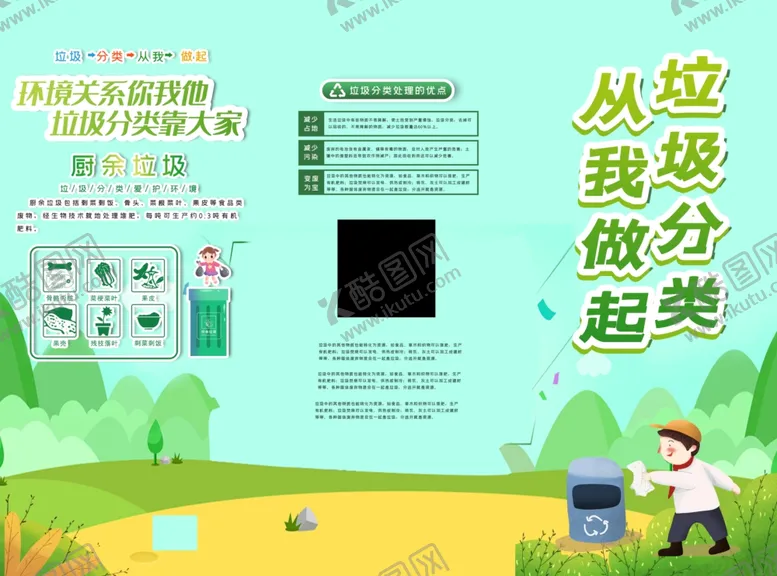 编号：33176804251210466380【酷图网】源文件下载-垃圾分类折页