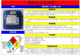 硫酸物料告知卡