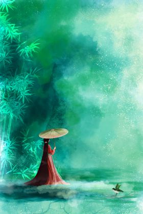 水墨插画
