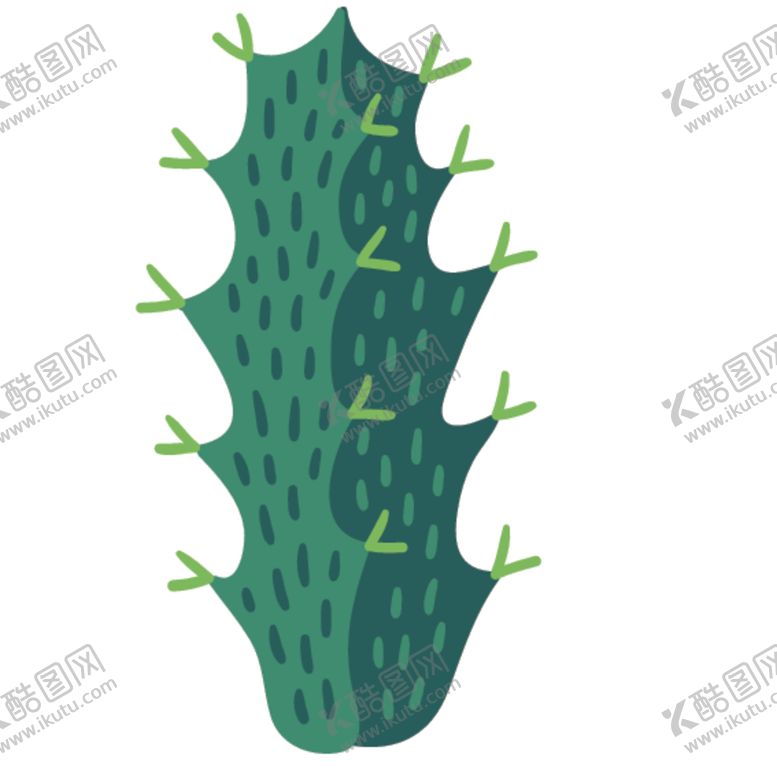 编号：34746710251458144511【酷图网】源文件下载-小清新仙人掌绘画图案