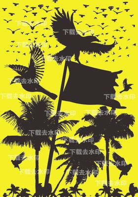 男装剪影大牌印花