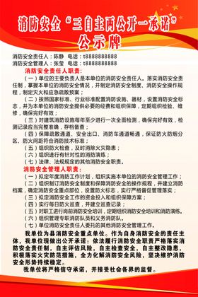 三自主两公开一承诺