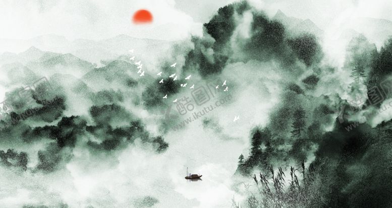 编号：27602709190839147084【酷图网】源文件下载-水墨山水