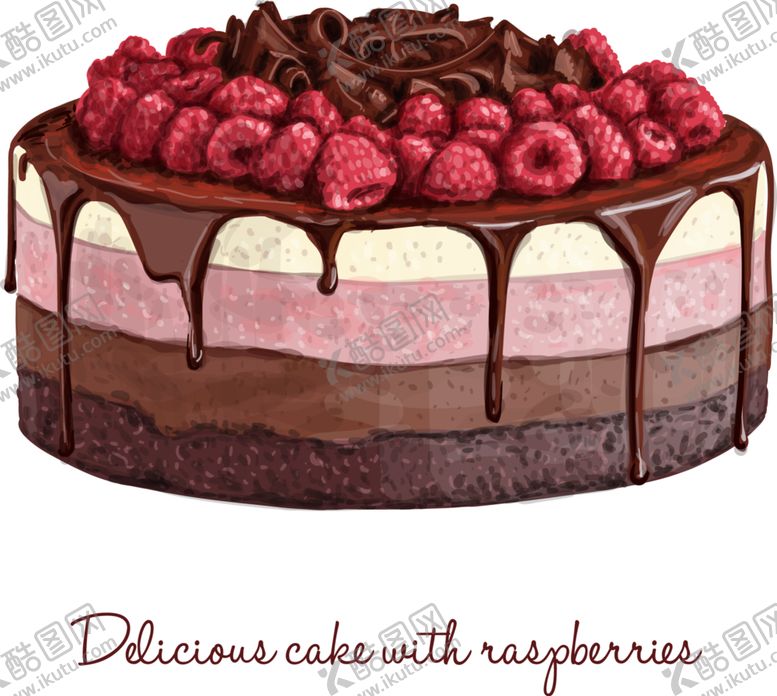 编号：90914209192241301141【酷图网】源文件下载-手绘蛋糕