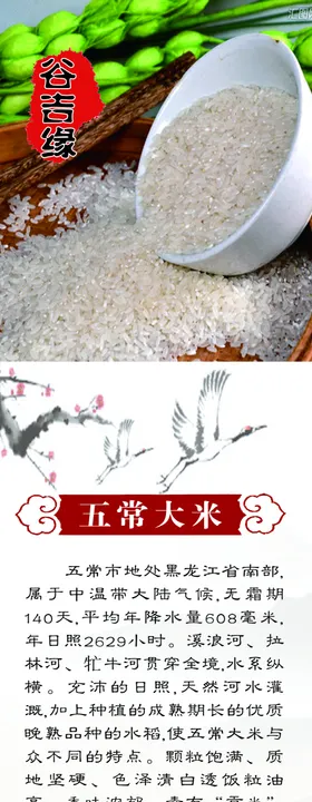 五常大米展架