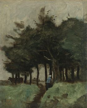 复古风景油画