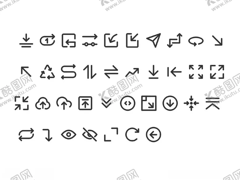 箭头图标保存网页icon