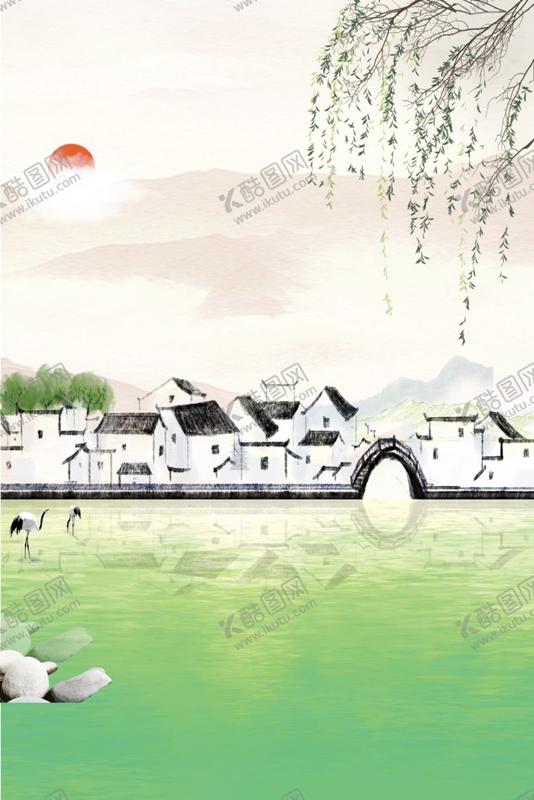 编号：72423205081141313010【酷图网】源文件下载-中国风水墨背景