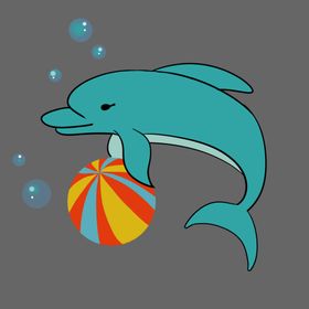 卡通海豚