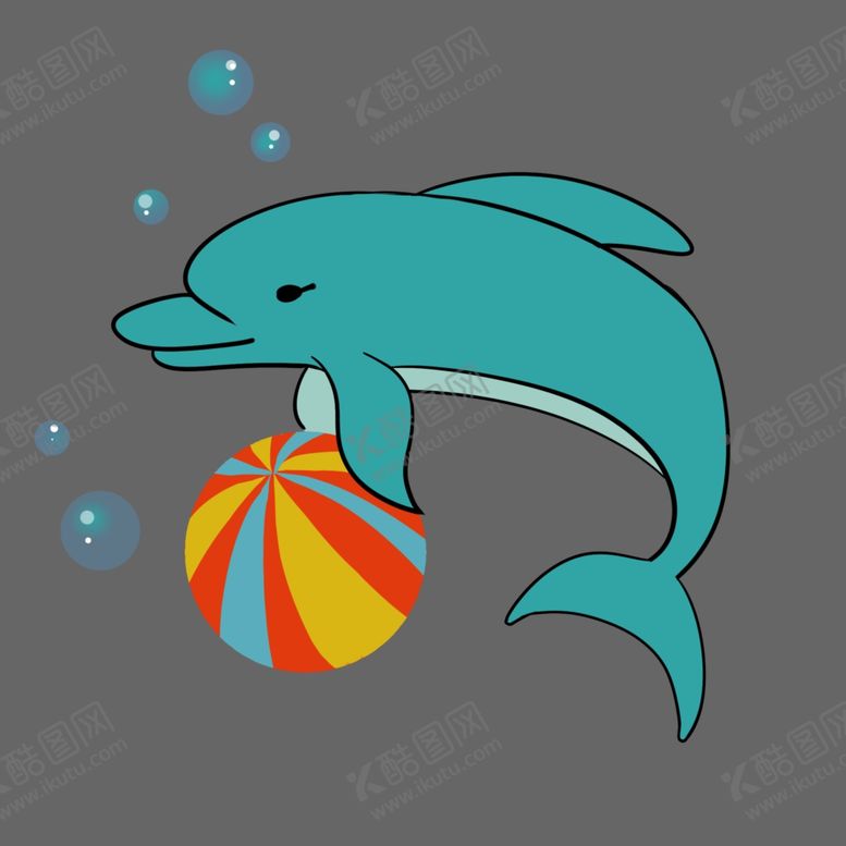 编号：59292909300717276428【酷图网】源文件下载-卡通海豚