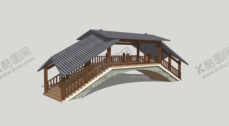 编号：78491611282023517427【酷图网】源文件下载-风雨廊桥