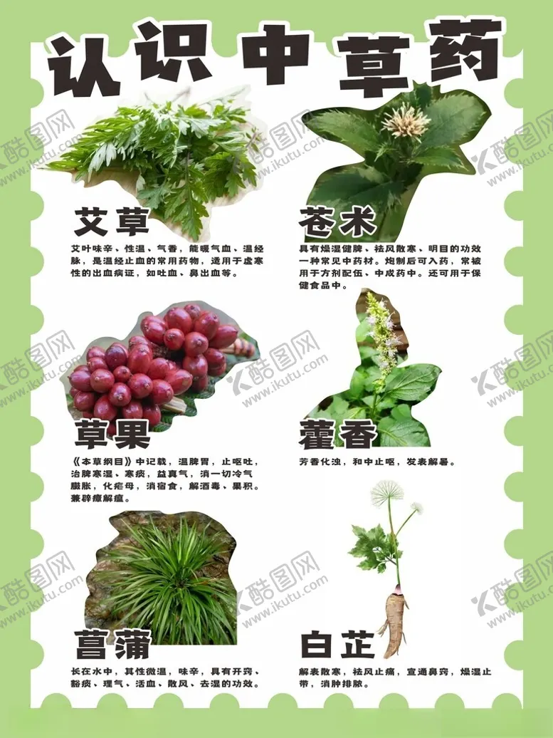 编号：89670601260227093692【酷图网】源文件下载-认识中草药