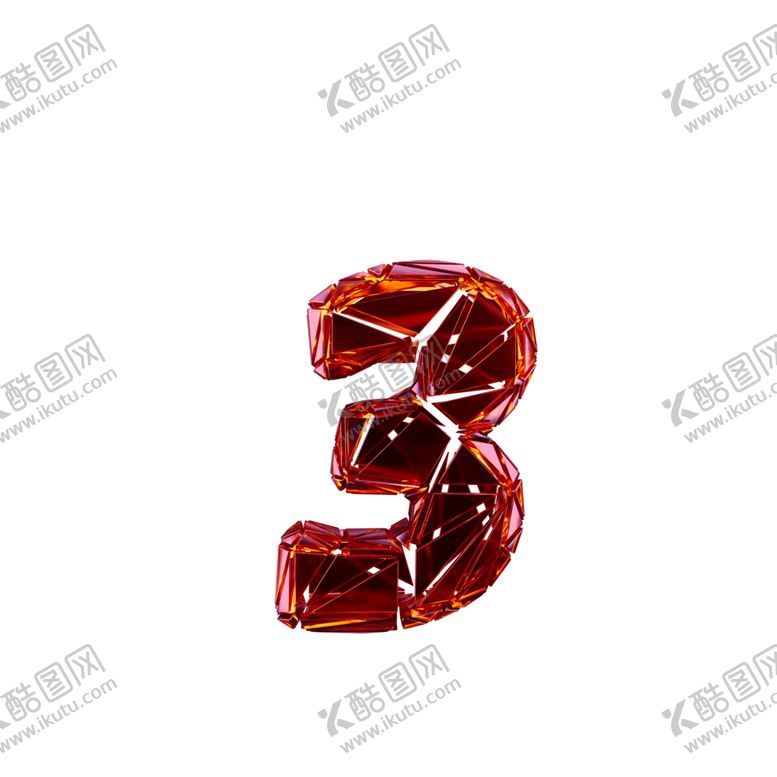 编号：27680010100138278288【酷图网】源文件下载-破碎3D字3