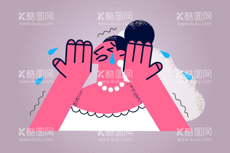 编号：53472609151903425746【酷图网】源文件下载-新娘扁平插画