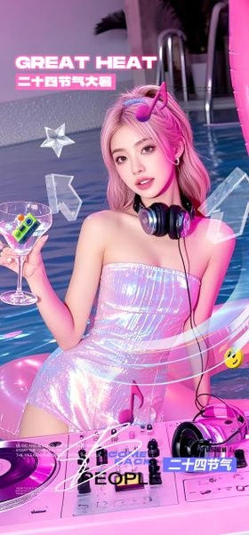 酒吧大暑海报