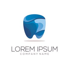 牙齿logo企业口腔镜花卉图标