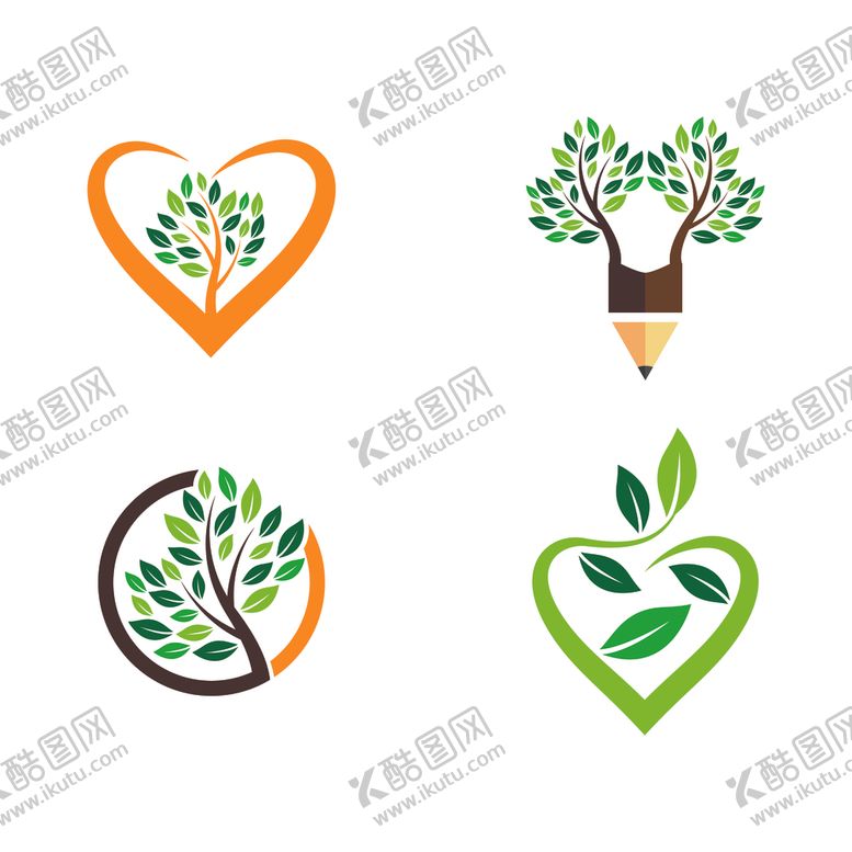 编号：91941104180501364158【酷图网】源文件下载-绿色植物图标