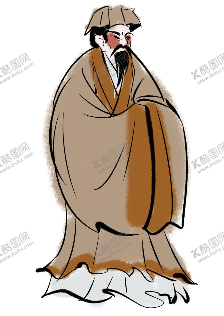 编号：26222809200947114516【酷图网】源文件下载-国学人物插画