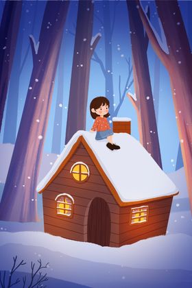 大雪冬节气海报打仗