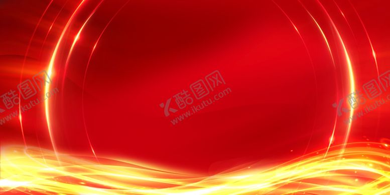 编号：69957002200023524096【酷图网】源文件下载-红底金色光环背景