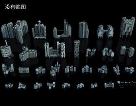 C4D模型建筑物