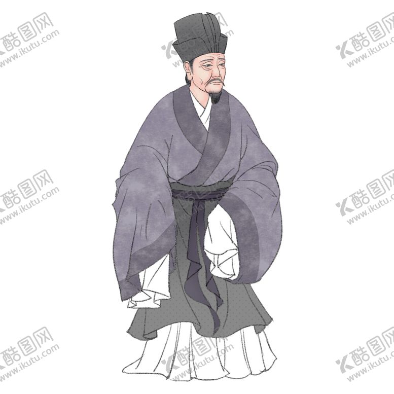 编号：37724109280324175082【酷图网】源文件下载-国学人物插画
