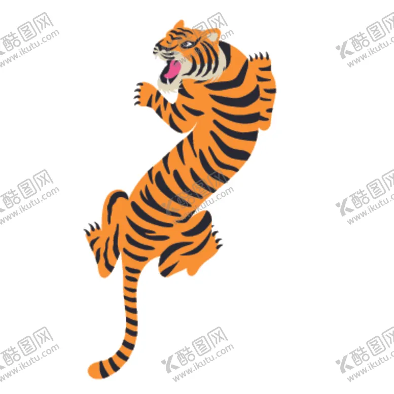 编号：43529407122240557683【酷图网】源文件下载-创意老虎插画图案