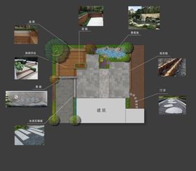 新中式庭院设计平面布局图