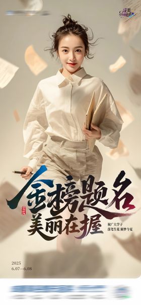 医美金榜题名海报