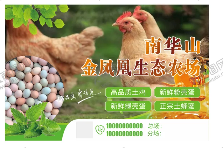 编号：10367210041345112381【酷图网】源文件下载-养鸡农场海报