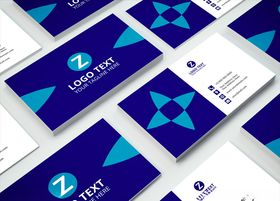 矢量名片模板卡古典简洁商务
