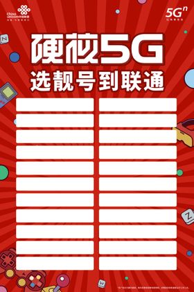 联通 5G 单页 宣传 海报