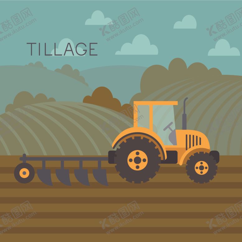 编号：33300710301910404927【酷图网】源文件下载-卡通拖拉机