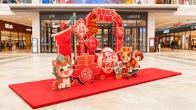 元旦春节新年美陈舞台装饰