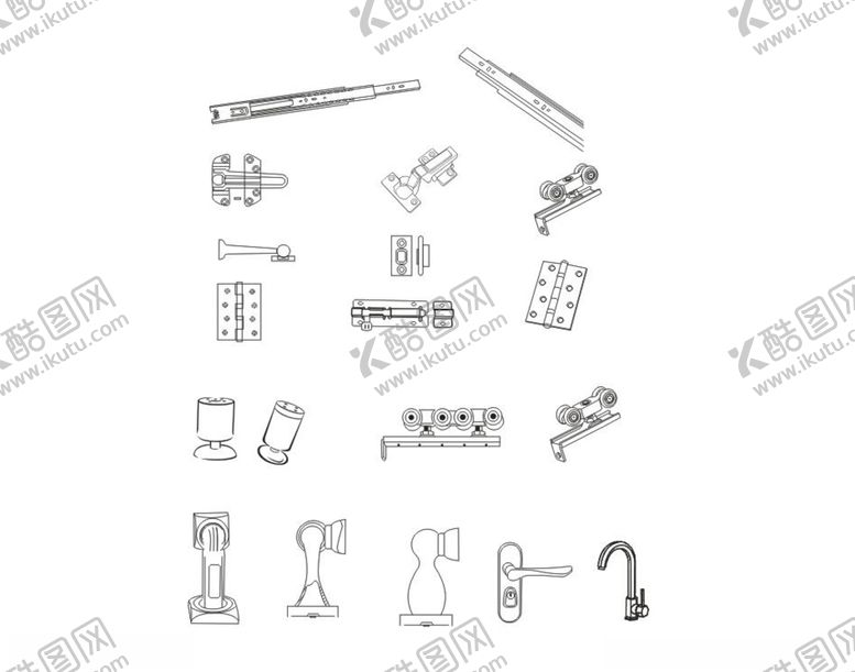 编号：35185810050953549775【酷图网】源文件下载-五金线条图