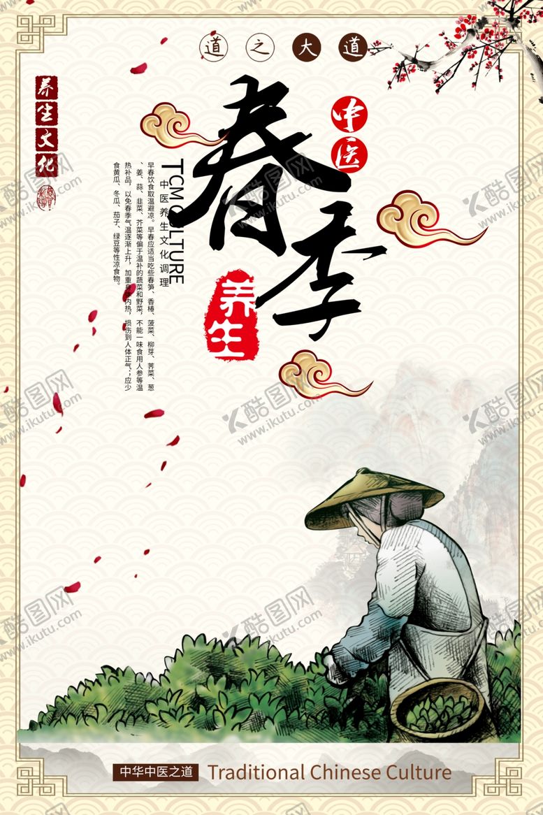编号：14112807080833489586【酷图网】源文件下载-中医四季养生展板
