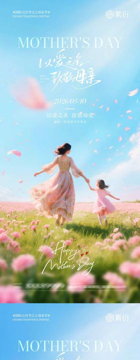 地产母亲节简约海报