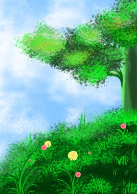 树插画背景图