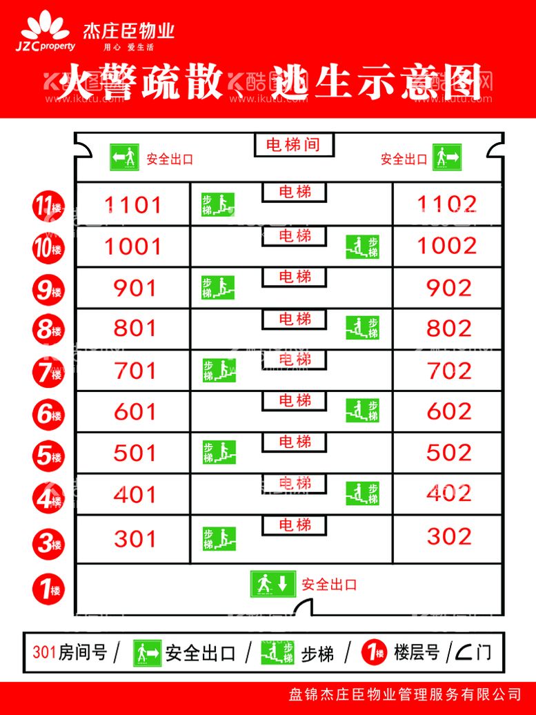 编号：56872410090722564198【酷图网】源文件下载-逃生示意图