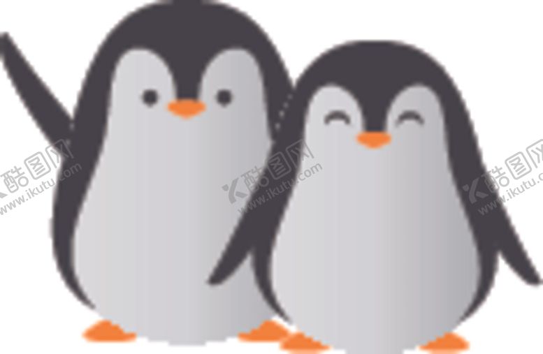 编号：69383210131305326168【酷图网】源文件下载-情侣企鹅