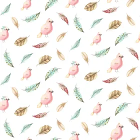 水彩花朵创意图案